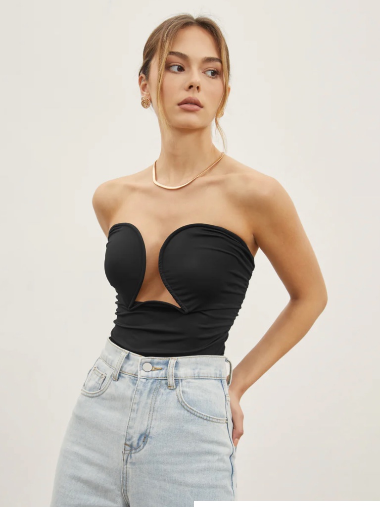Commense Strapless Wire Bustier Tube Top Nwot